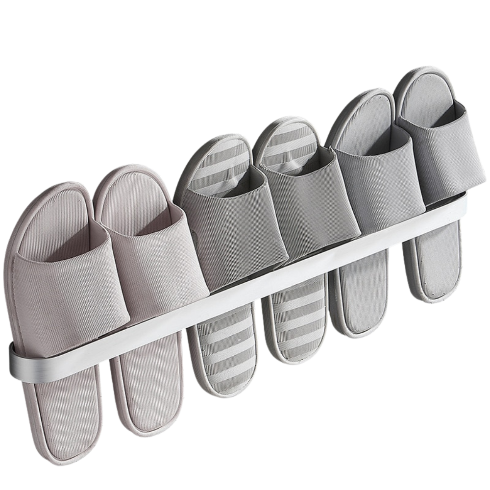 Aluminium Wall-Mounted Slipper Rack