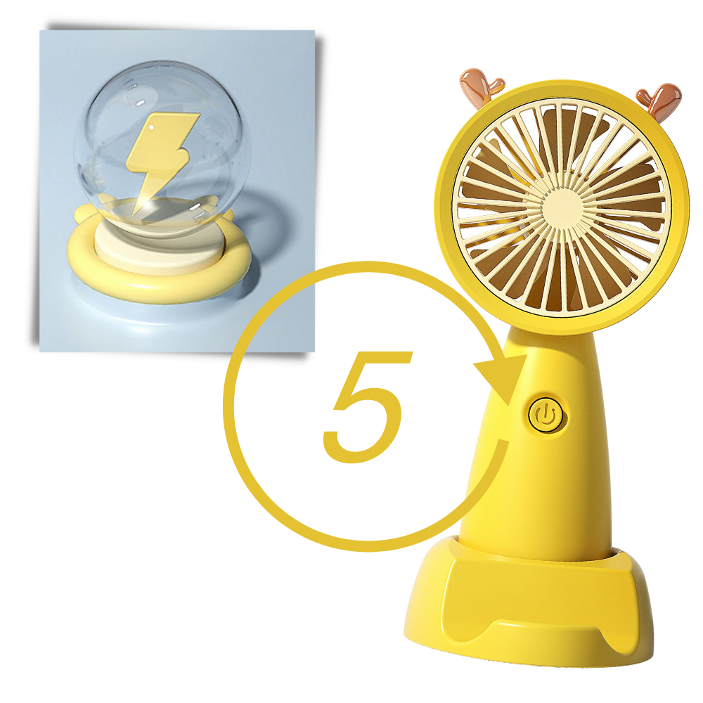 Mini USB Fan with Phone holder