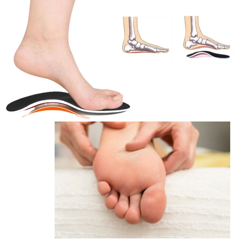 1 Pair of Firm Arch Support Insoles for Flat Feet