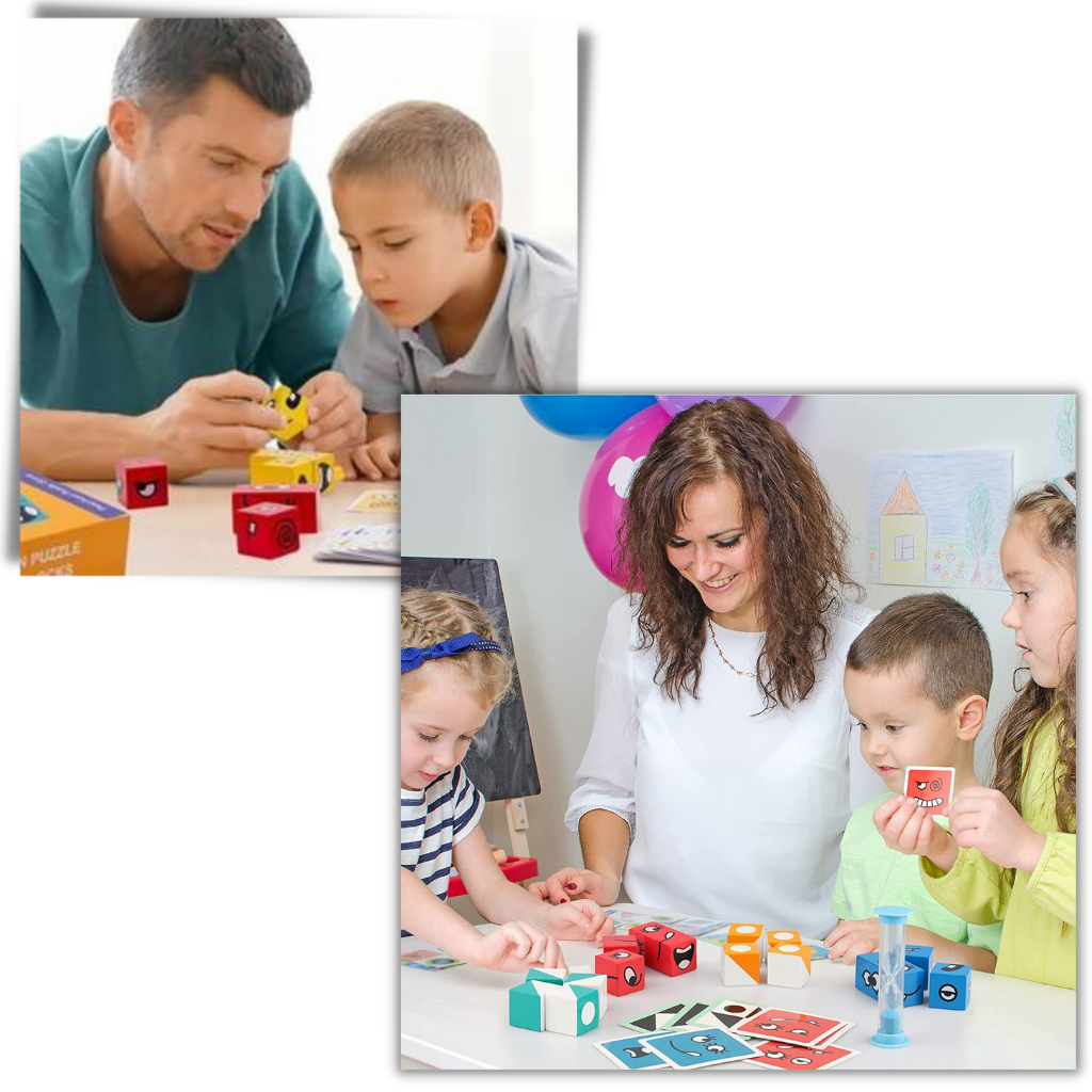 Montessori Magic Cube Emoji Game