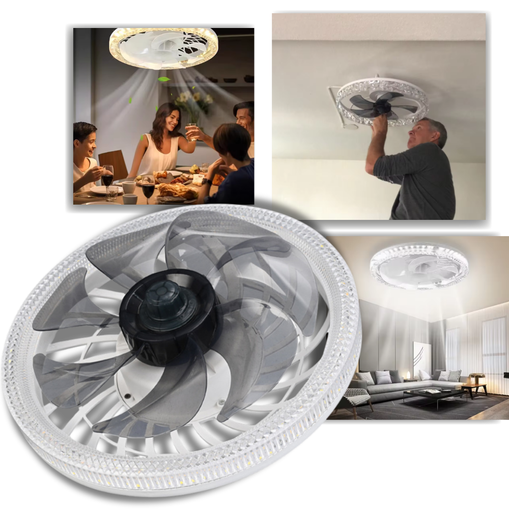 Aesthetic Ceiling Fan With Light And Remote  - Ozerty