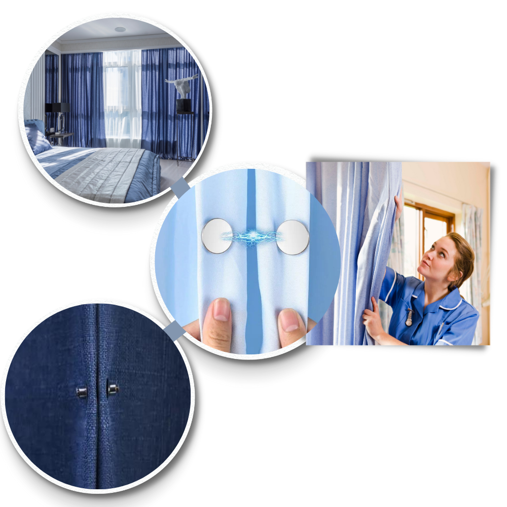  Anti-Leakage magnetic curtain clips - Ozerty
