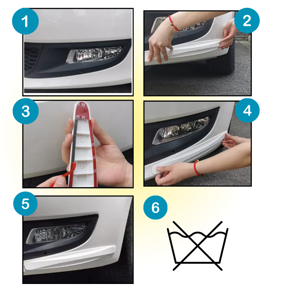 Reflective Car Bumper Protector Strips - Ozerty