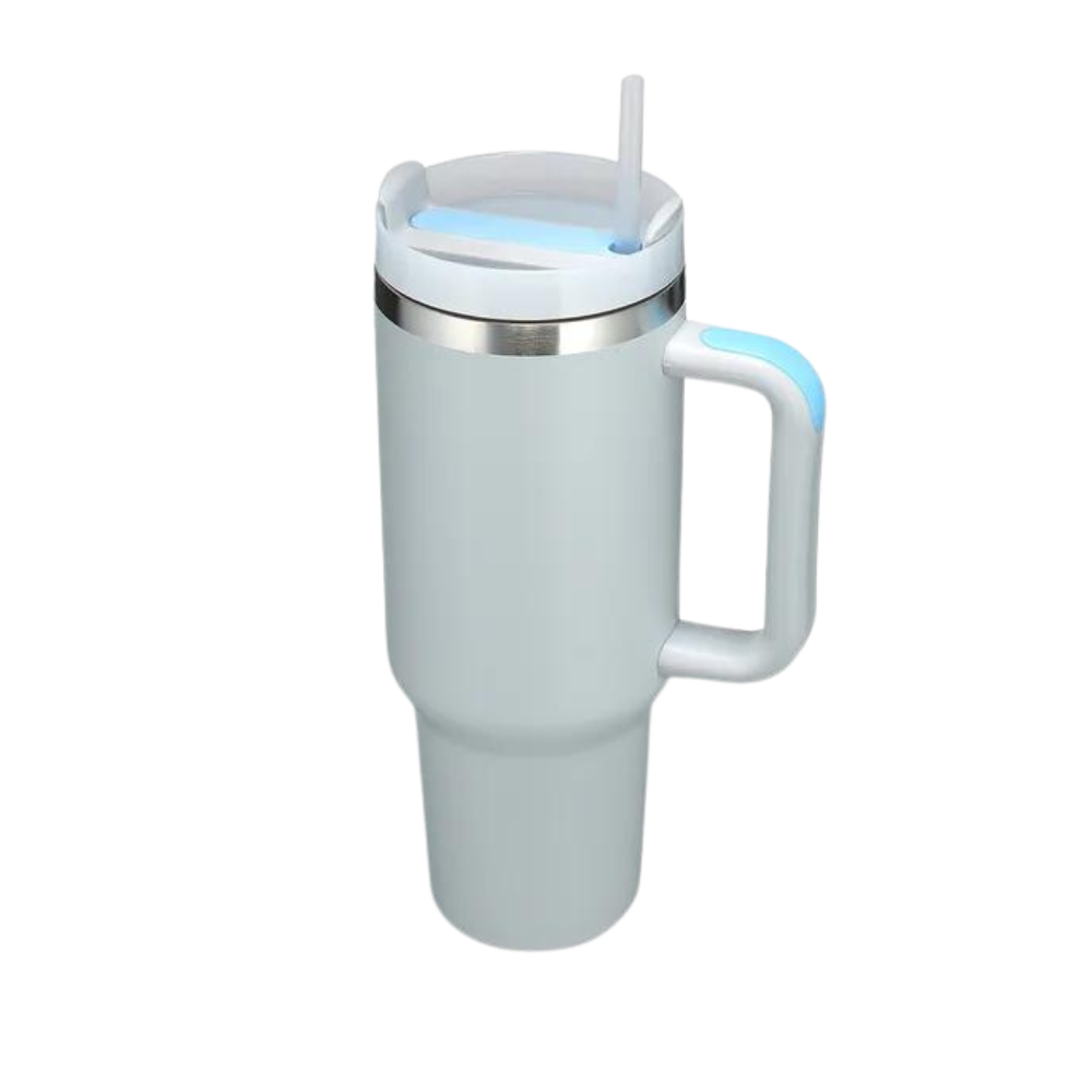 Tumbler Cup Car Large Capacity With Handle -Light Grey - Ozerty